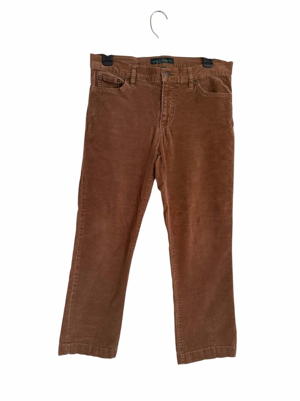 Lauren Ralph Lauren Brown Corduroy Pants Slim Straight size 8